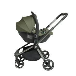 Poussette trio Alba avec nacelle vert olive