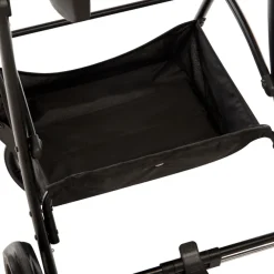 Poussette trio combinée avec siège-auto et couffin gris chiné/noir