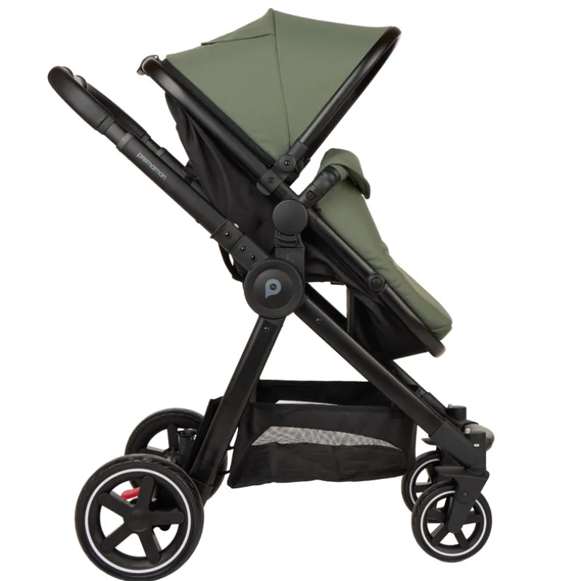 Poussette trio combiné Sienna + siège-auto i-Prim kaki/noir