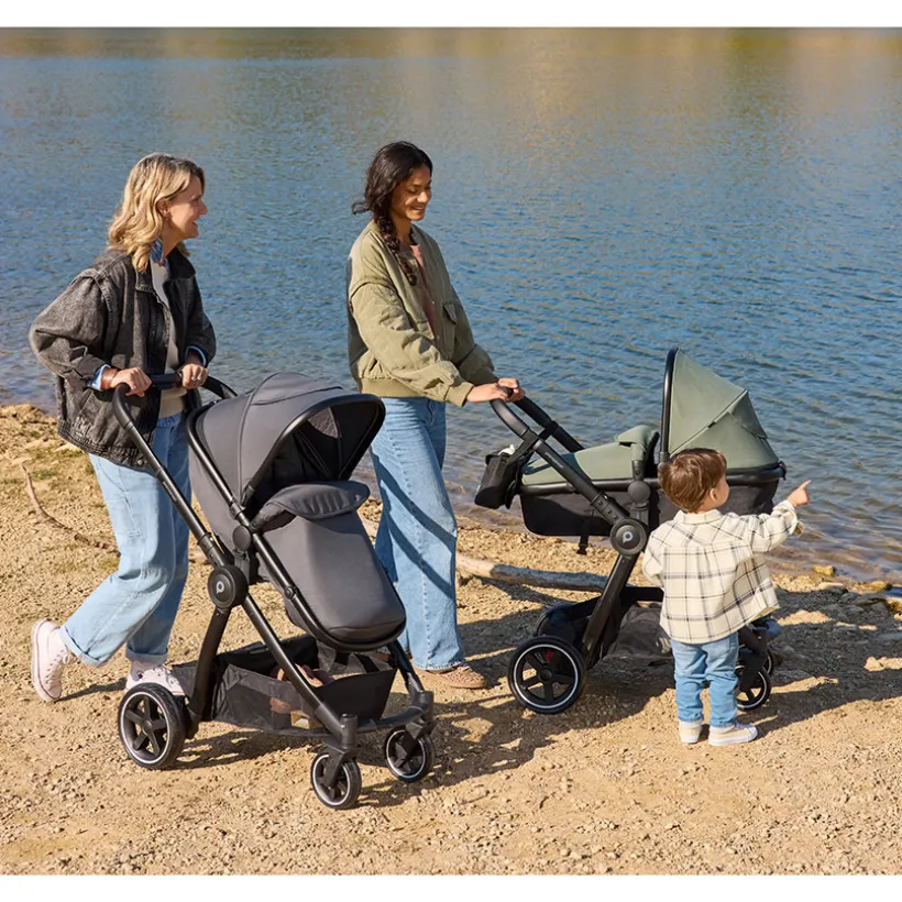 Poussette trio combiné Sienna + siège-auto i-Prim gris chiné