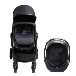 Poussette trio combiné Sienna + siège-auto i-Prim gris chiné