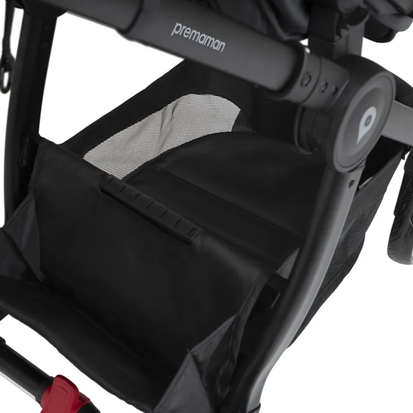 Poussette trio combiné Sienna + siège-auto i-Prim gris chiné