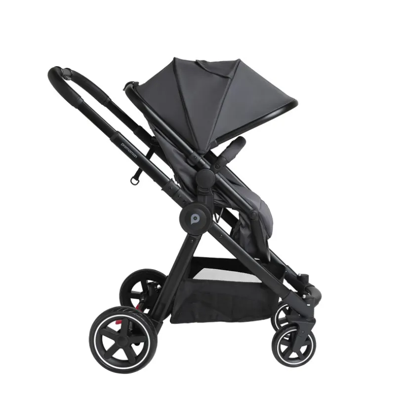 Poussette trio combiné Sienna + siège-auto i-Prim gris chiné