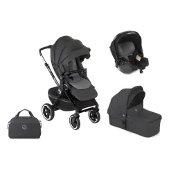 Poussette Trio Crosslight 3 à LED + nacelle Sweet + coque Koos i-Size cloud