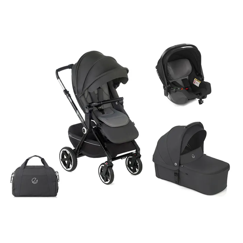 Poussette Trio Crosslight 3 à LED + nacelle Sweet + coque Koos i-Size cloud