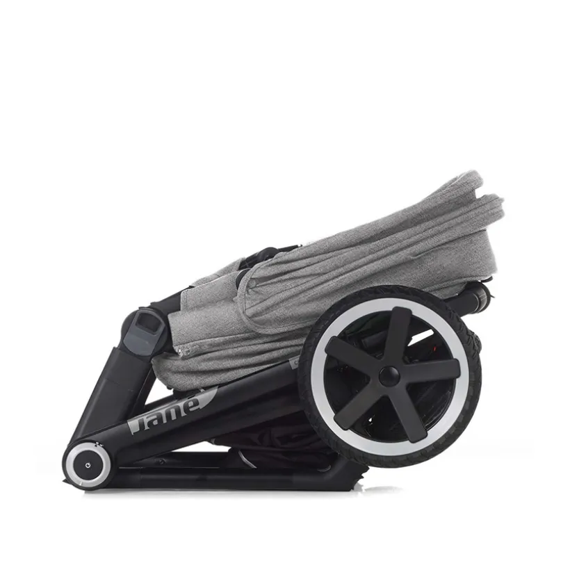 Poussette Trio Crosslight 3 à LED + nacelle Sweet + coque Koos i-Size dim grey