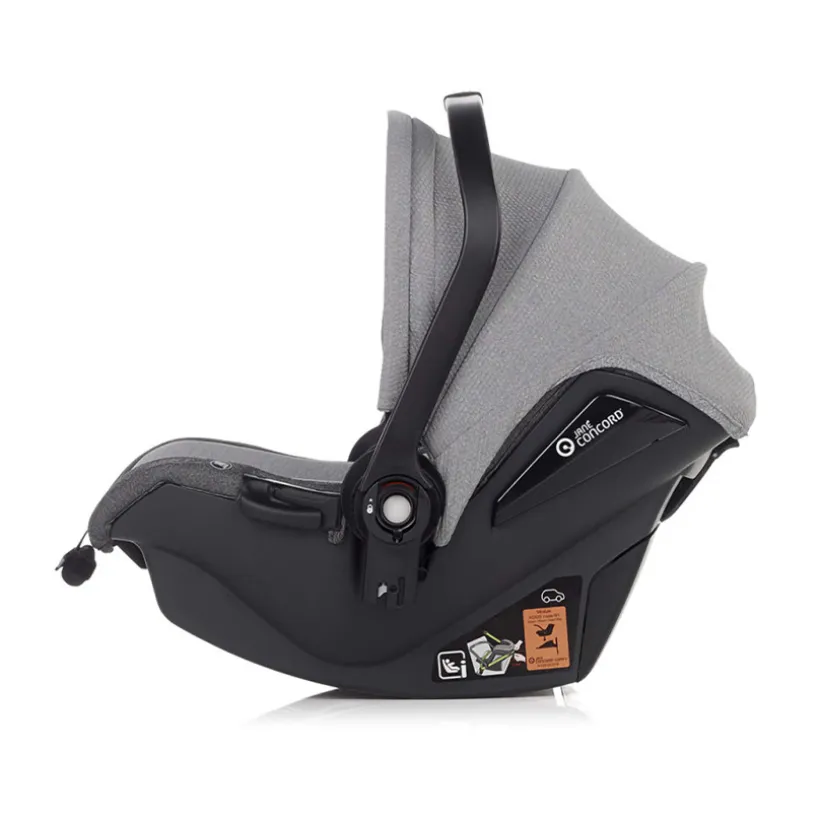 Poussette Trio Crosslight 3 à LED + nacelle Sweet + coque Koos i-Size dim grey
