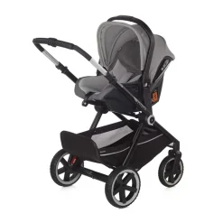 Poussette Trio Crosslight 3 à LED + nacelle Sweet + coque Koos i-Size dim grey