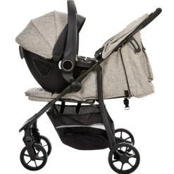 Poussette trio Triade avec siège-auto et nacelle gris