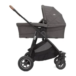 Poussette trio Versatrax + nacelle Ramble XL + coque i-Snug 2 shell gray
