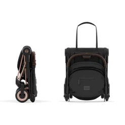 Poussette ultra-compacte Coya rosegold/sepia black