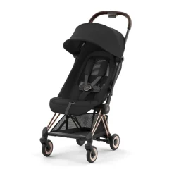 Poussette ultra-compacte Coya rosegold/sepia black