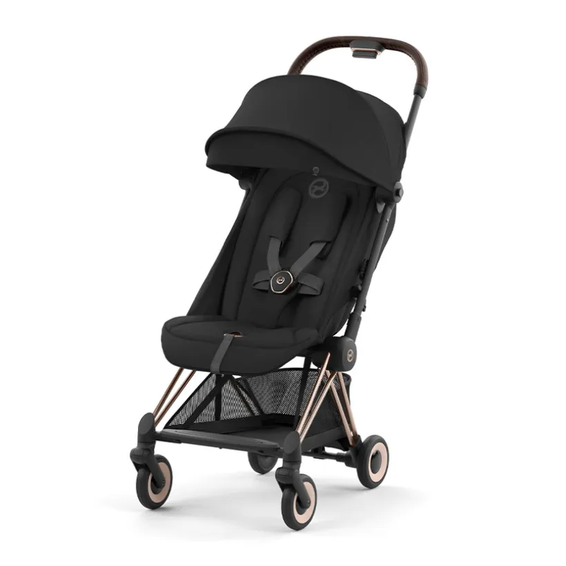 Poussette ultra-compacte Coya rosegold/sepia black