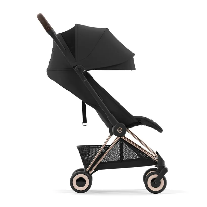 Poussette ultra-compacte Coya rosegold/sepia black
