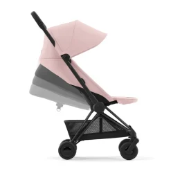 Poussette ultra-compacte Coya matt black/peach pink
