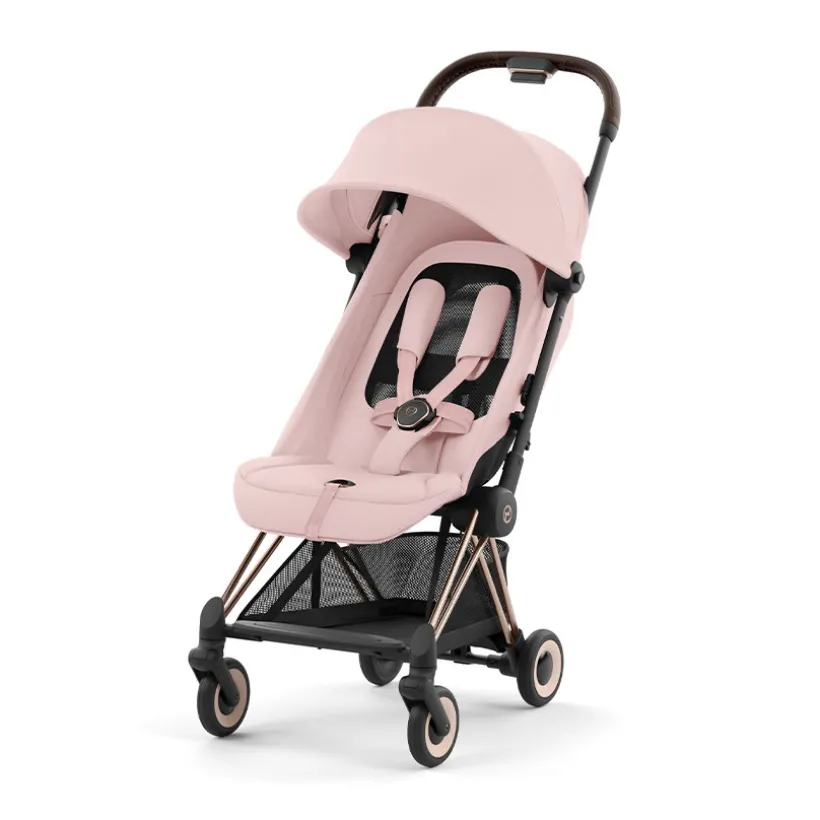 Poussette ultra-compacte Coya rosegold/peach pink
