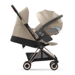 Poussette ultra-compacte Coya rosegold/cozy beige