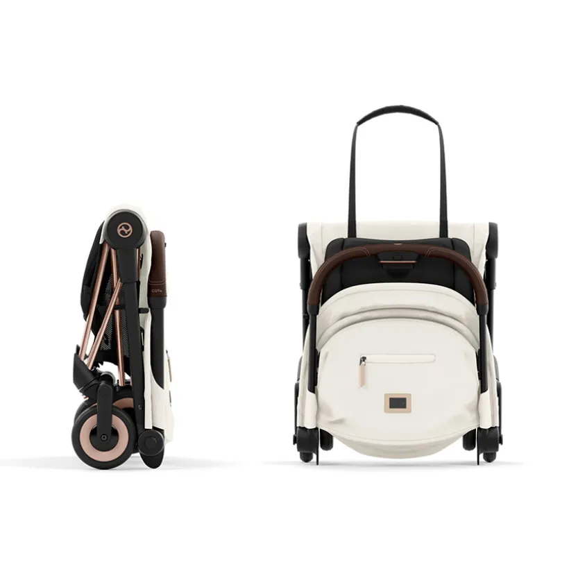 Poussette ultra-compacte Coya rosegold/off white