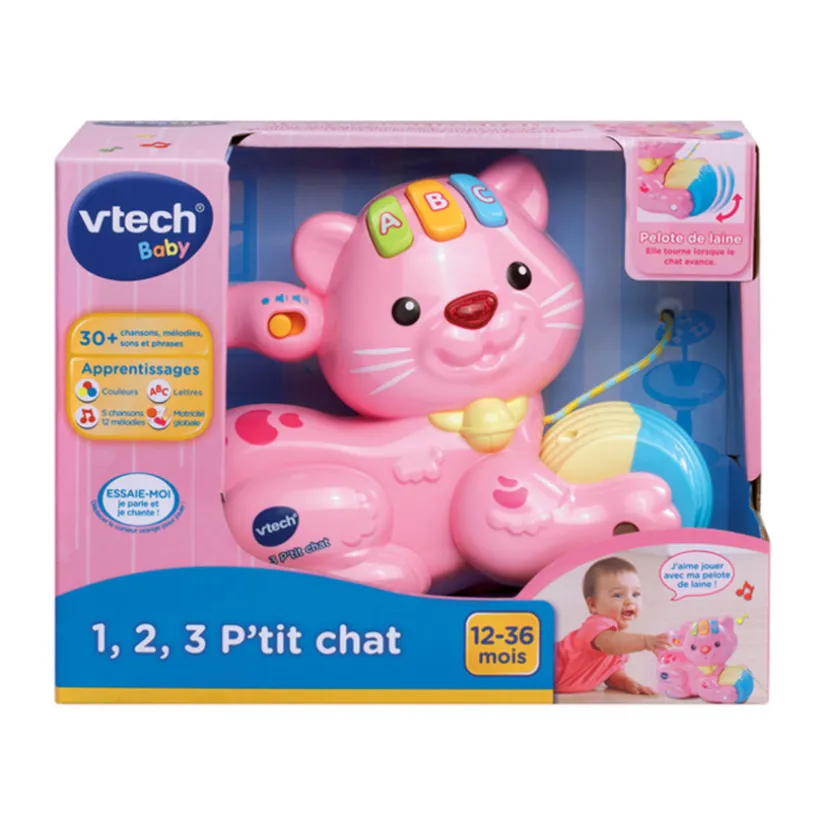1, 2, 3 P'Tit Chat - Jouet à tirer
