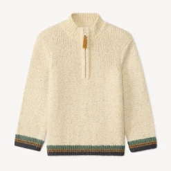 Pull camionneur en tricot effet neps pour bébé garçon