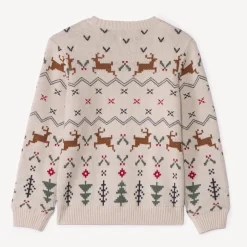 Pull de Noël en tricot jacquard pour garçon