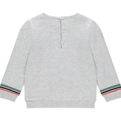 Pull de Noël en tricot motif pingouin et sapins pour bébé garçon