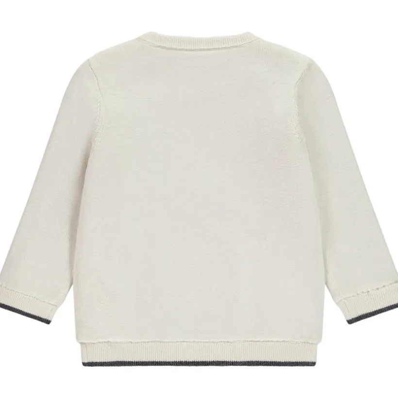 Pull doublé en velours avec renne brodé pour bébé garçon