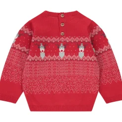 Pull doublé velours avec motif reine de Noël pour bébé garçon
