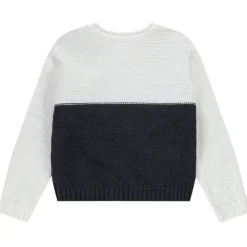 Pull en tricot effet color block avec sequins pour fille