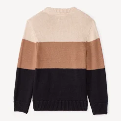 Pull en tricot effet color block SmileyWorld pour garçon