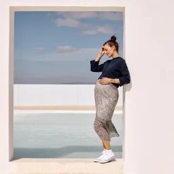 Pull en tricot fantaisie à manches bouffantes pour femme
