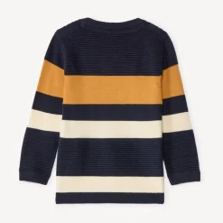 Pull en tricot fantaisie rayé pour bébé garçon
