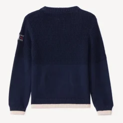 Pull en tricot fantaisie uni pour garçon