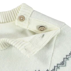 Pull en tricot jacquard doublé velours pour bébé garçon