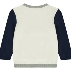 Pull en tricot ludique effet color block pour bébé garçon