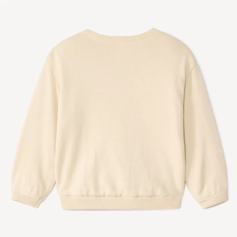 Pull en tricot à motifs brodés pour bébé fille