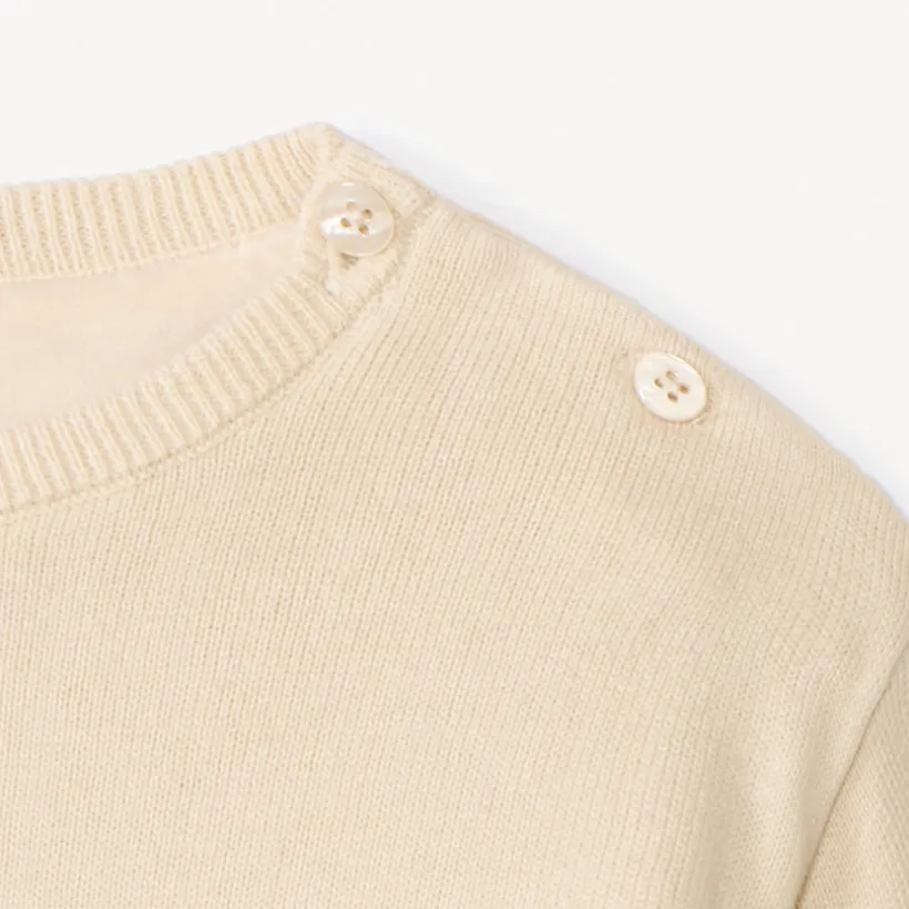 Pull en tricot à motifs brodés pour bébé fille