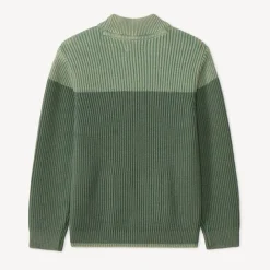 Pull en tricot perlé effet color block pour garçon