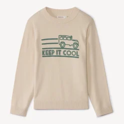 Pull en tricot printé pour garçon