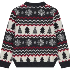 Pull fantaisie à motifs Noël en jacquard pour garçon