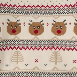 Pull manches longues imprimé Noël en jacquard pour bébé garçon