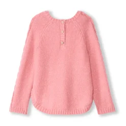 Pull poncho en tricot uni pour bébé fille
