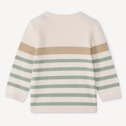 Pull rayé en tricot fantaisie pour bébé garçon