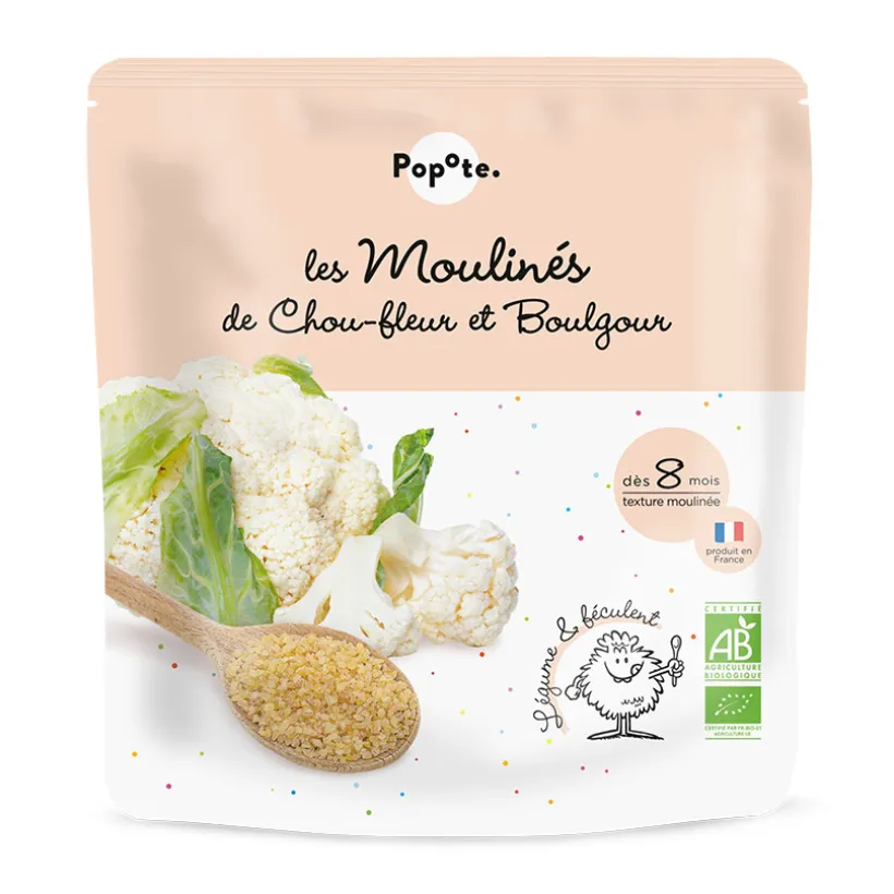 Purée de chou-fleur et boulgour Bio 180g