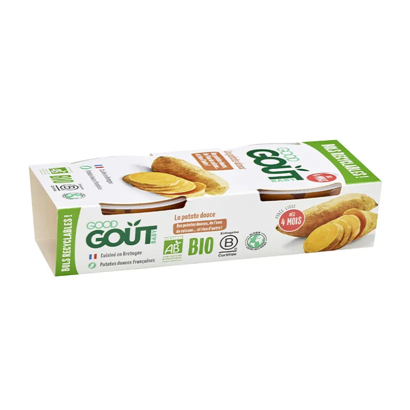 Purée de patate douce bio 2 x 120g