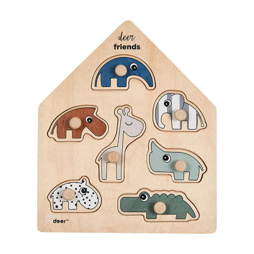 Puzzle en bois Deer Friends 7 pièces