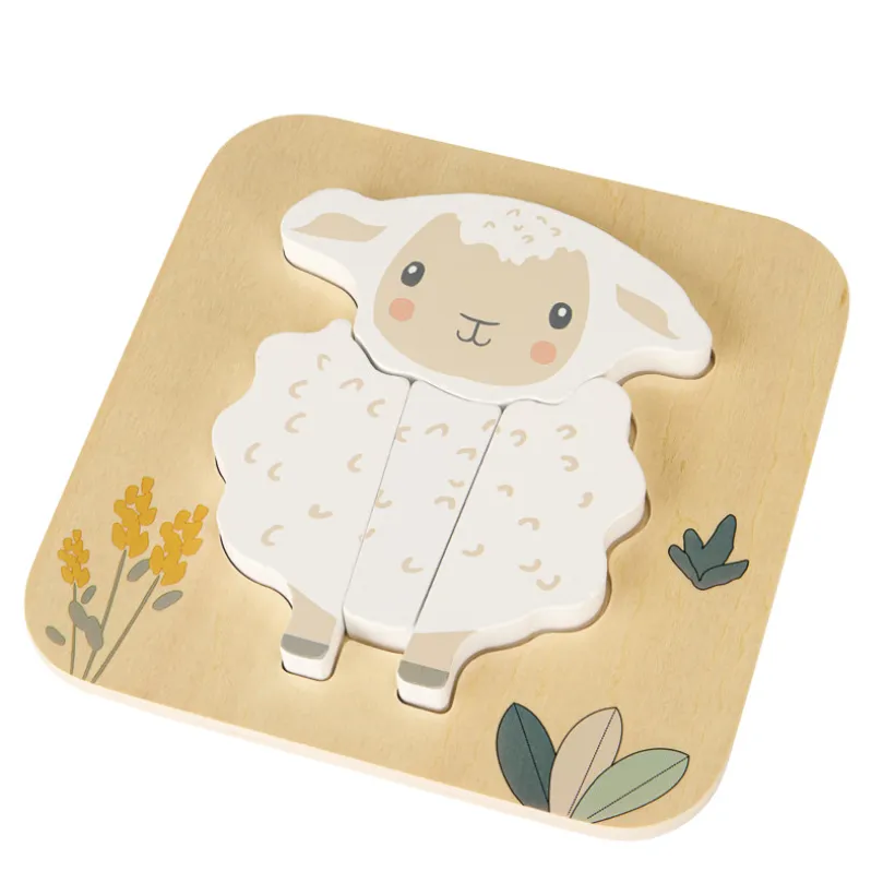 Puzzle en bois 4 pièces Mouton