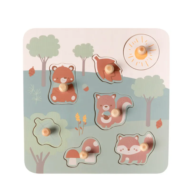 Puzzle en bois 7 pièces Roi des Forêts