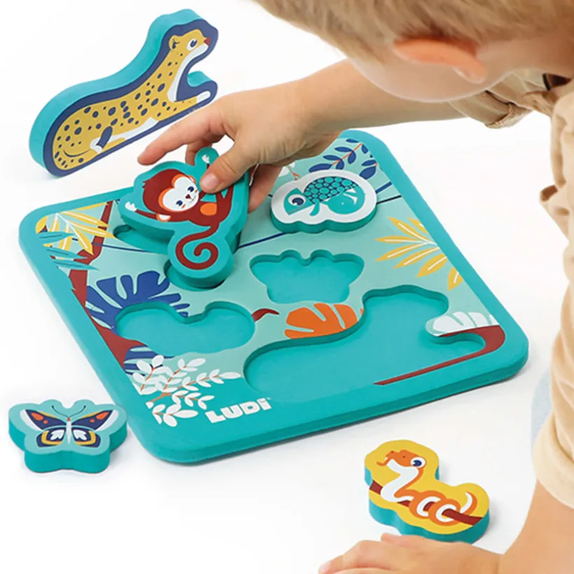 Puzzle en mousse waterproof Animaux de la jungle