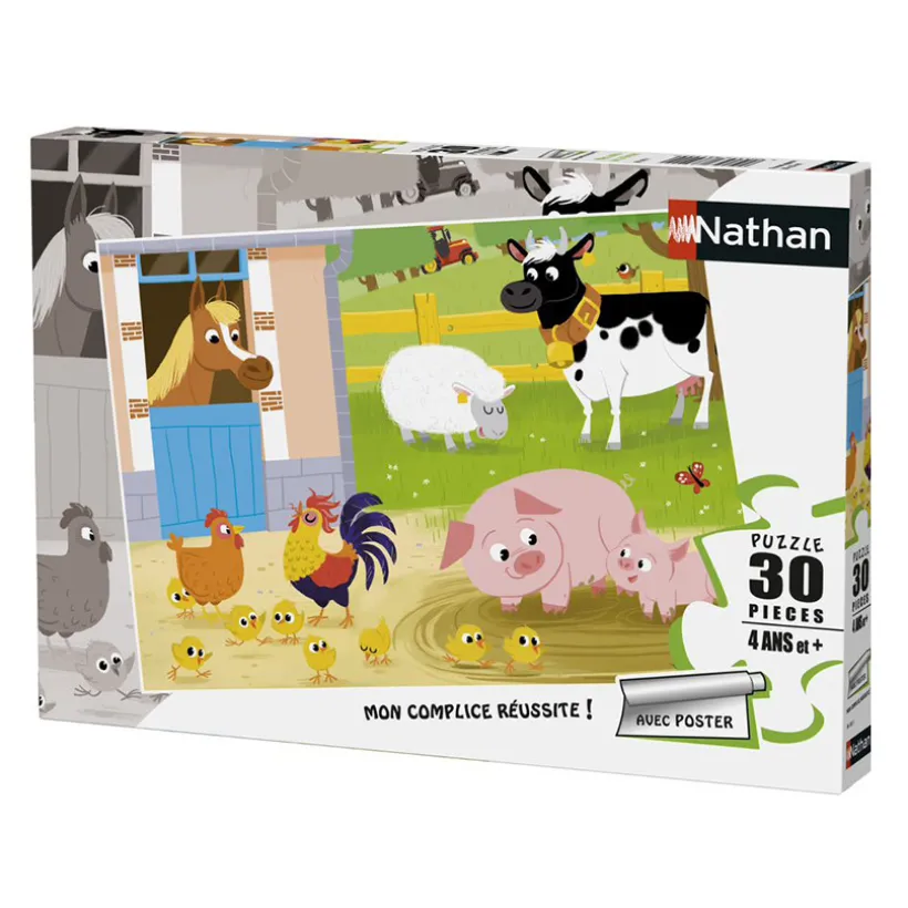 Puzzle 30 Pièces Mes Amis de la Ferme Nathan